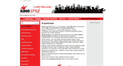 Desktop Screenshot of kingstyle.cz